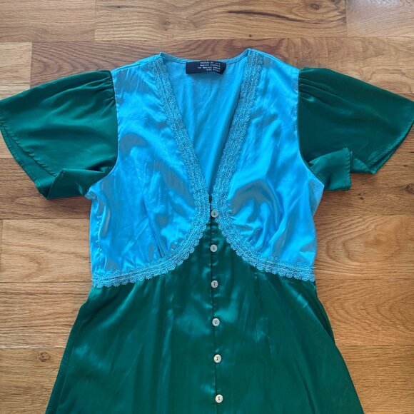 Dressed in Lala “No Risk No Magic” Midi Dress | Green | Women’s - Picture 3 of 5